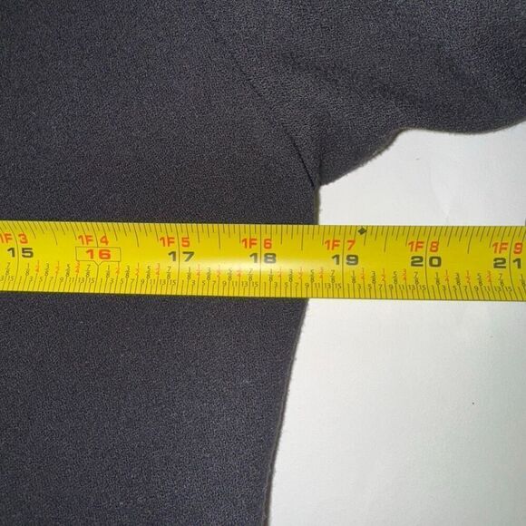 Halston Black Open Front Blazer Jacket | Size 8 | Longline Minimalist - Picture 9 of 11